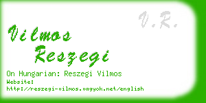 vilmos reszegi business card